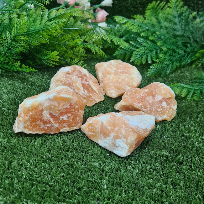 Orange Calcite Rough Piece