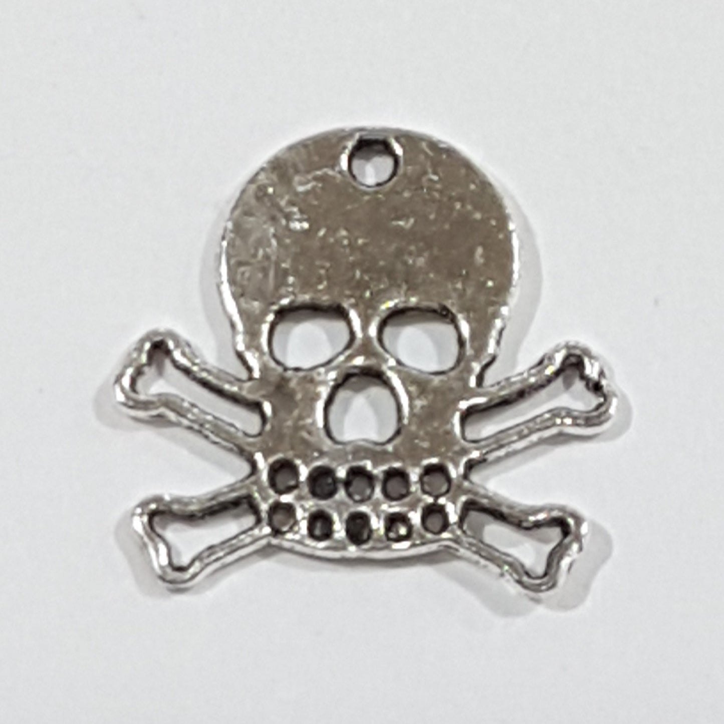 Silver Skull & Cross Bones Charm