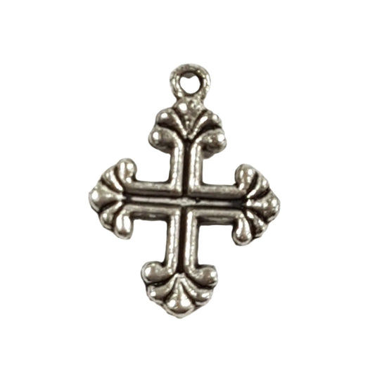 Small Cross Charm Silver