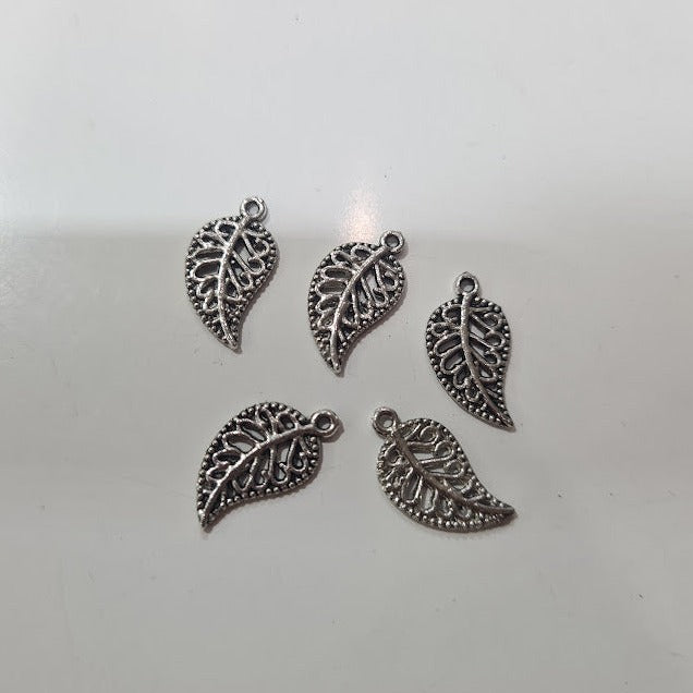 Silver Delicate Leaf Charm