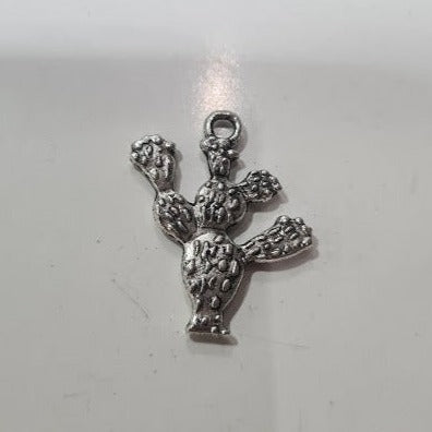 Silver Cactus Charm