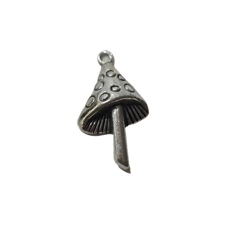 Silver Toadstool Charm Pendant