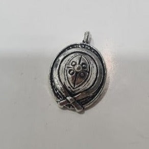 Silver Fireman Helmet Charm