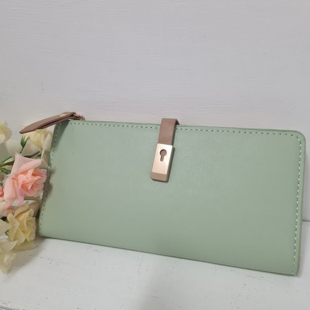 Light Green Leather Purse