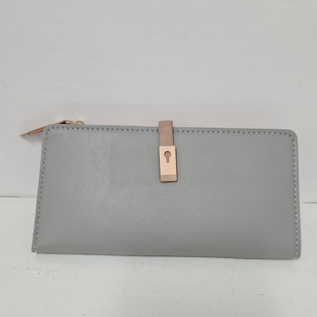 Light Grey Leather Purse