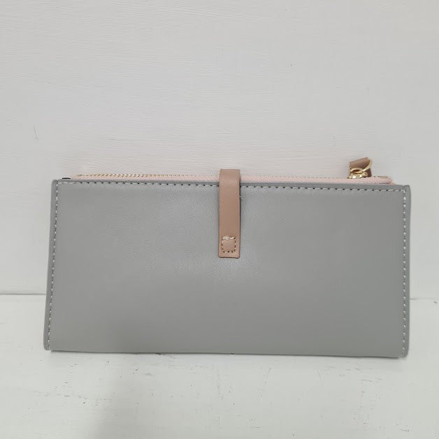 Light Grey Leather Purse