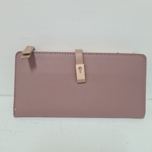 Dark Pink Leather Purse