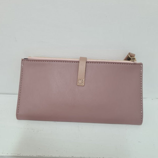 Dark Pink Leather Purse