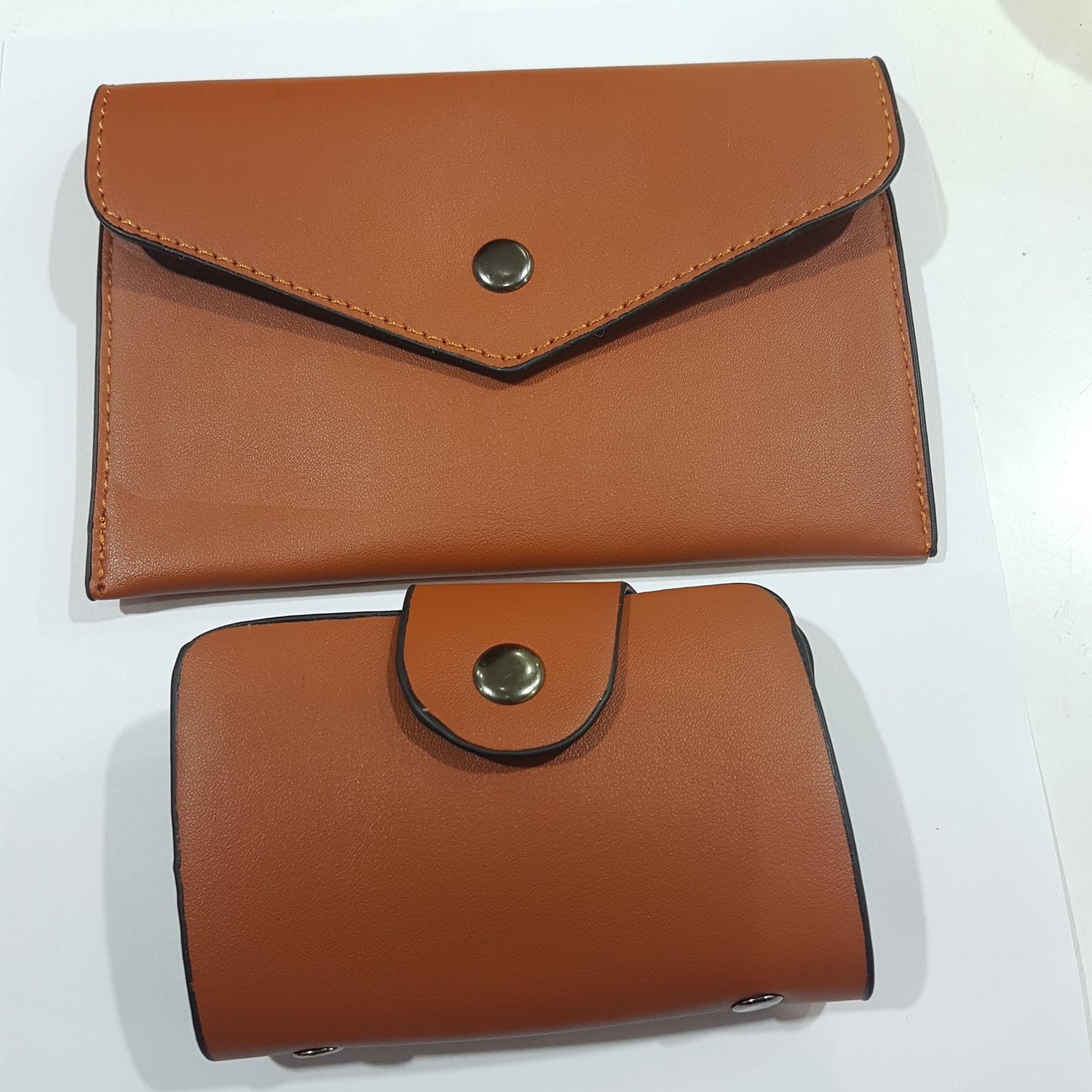 3pc Light Brown Leather Handbag