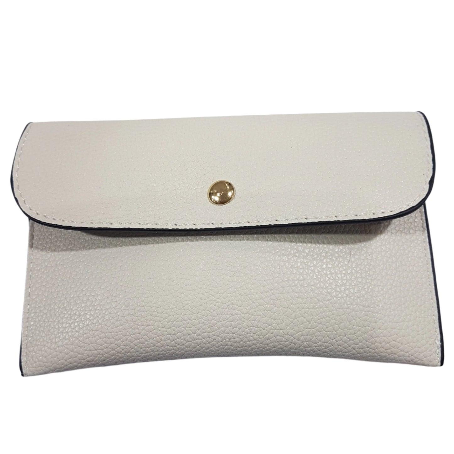 2pc Large White Leather Handbag