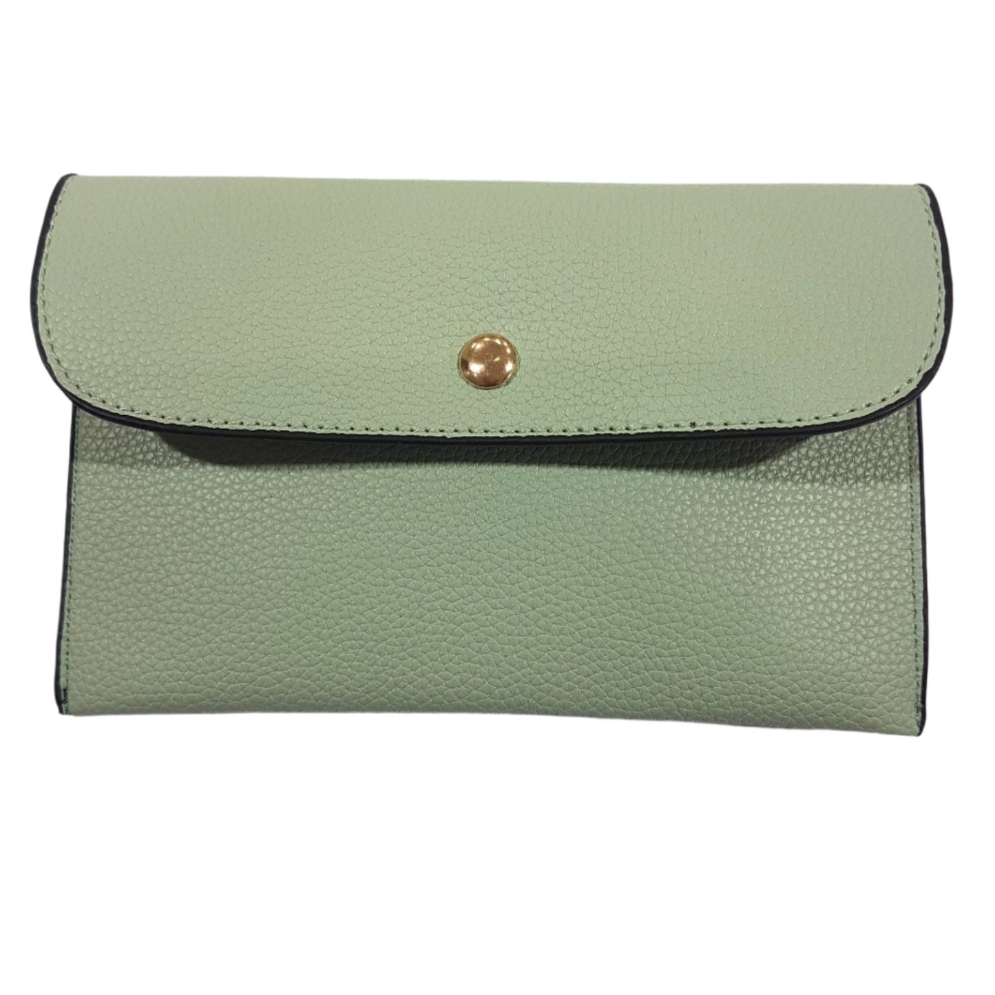 2pc Large Pale Green Leather Handbag