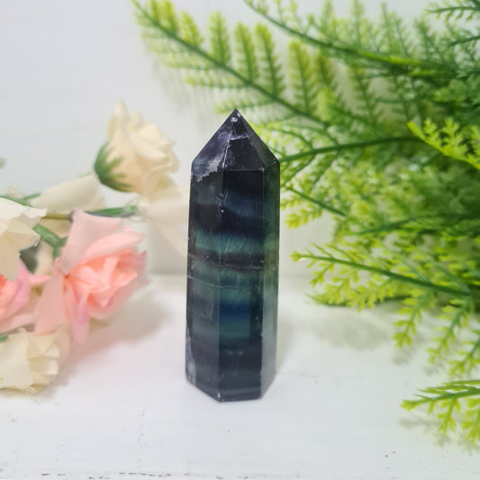 Rainbow Fluorite Point