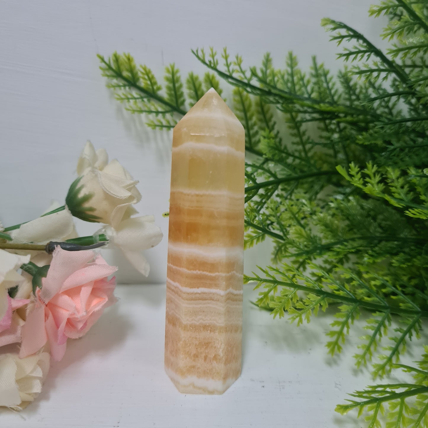 Orange Calcite Gemstone Point