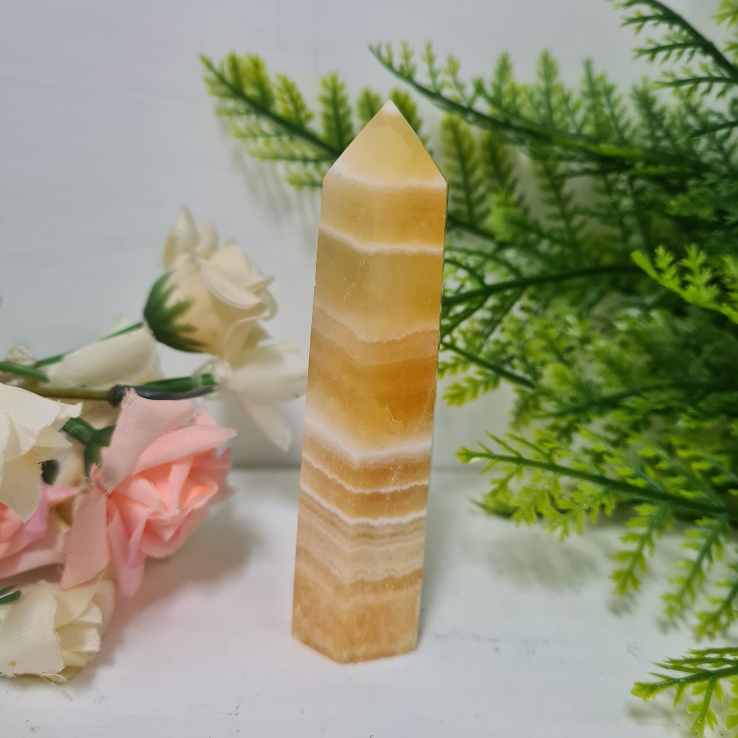 Orange Calcite Gemstone Point