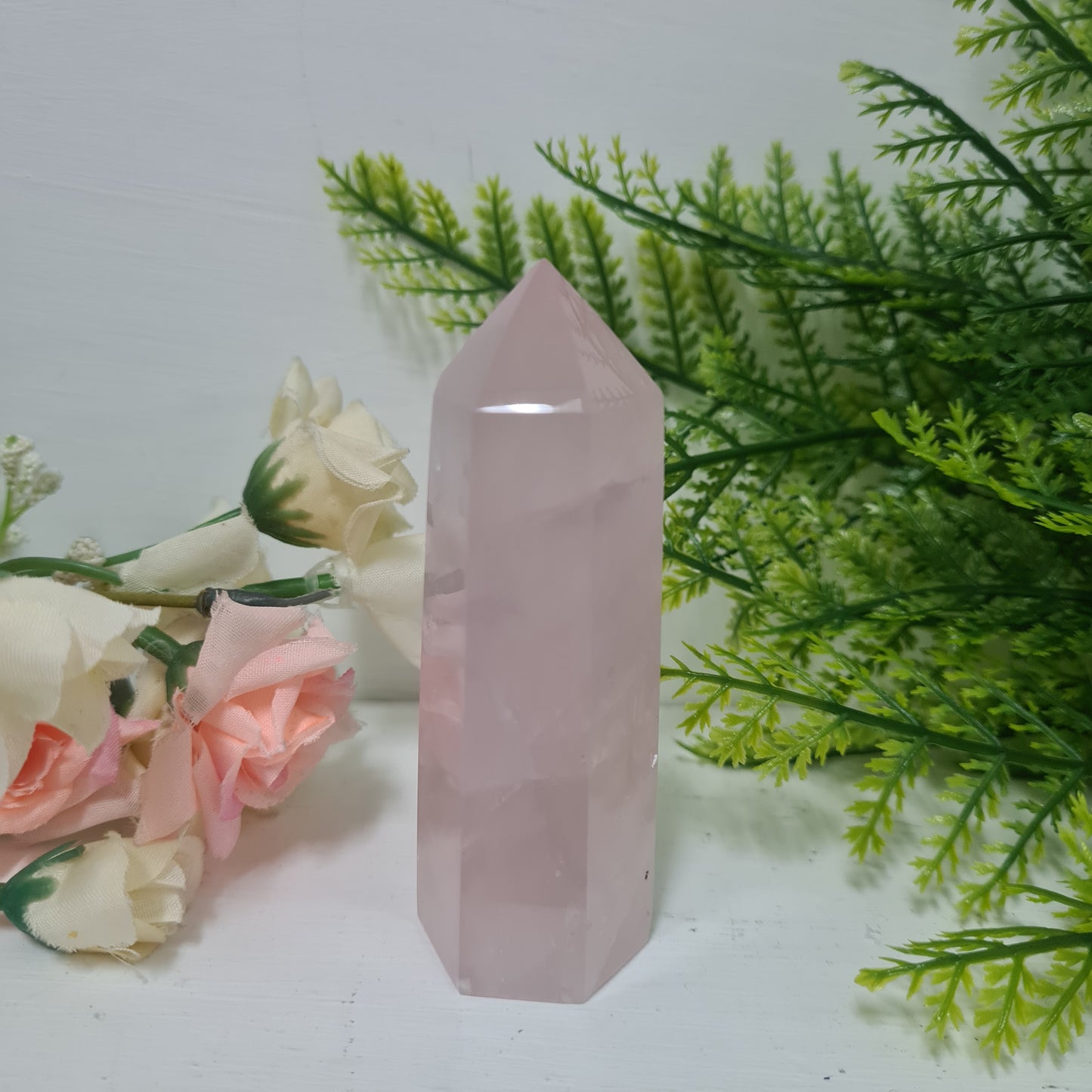 Rose Quartz Gemstone Point