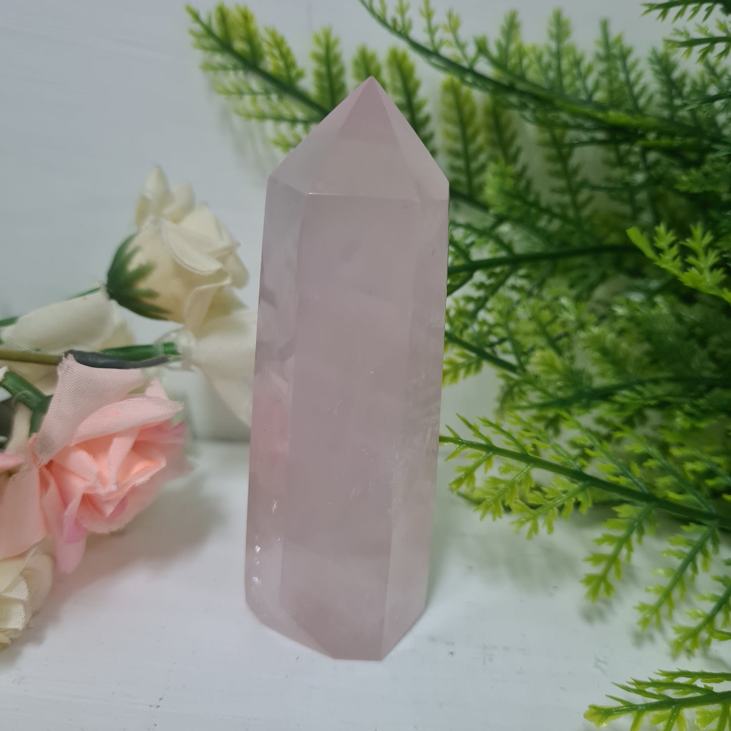 Rose Quartz Gemstone Point