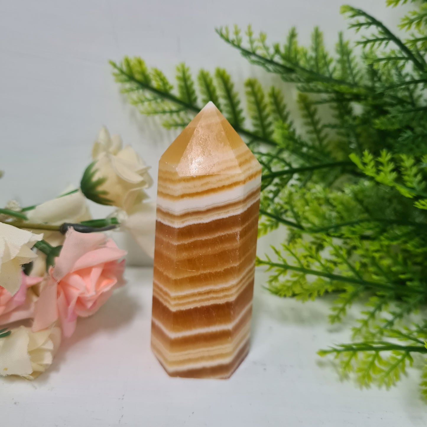 Orange Calcite Gemstone Point