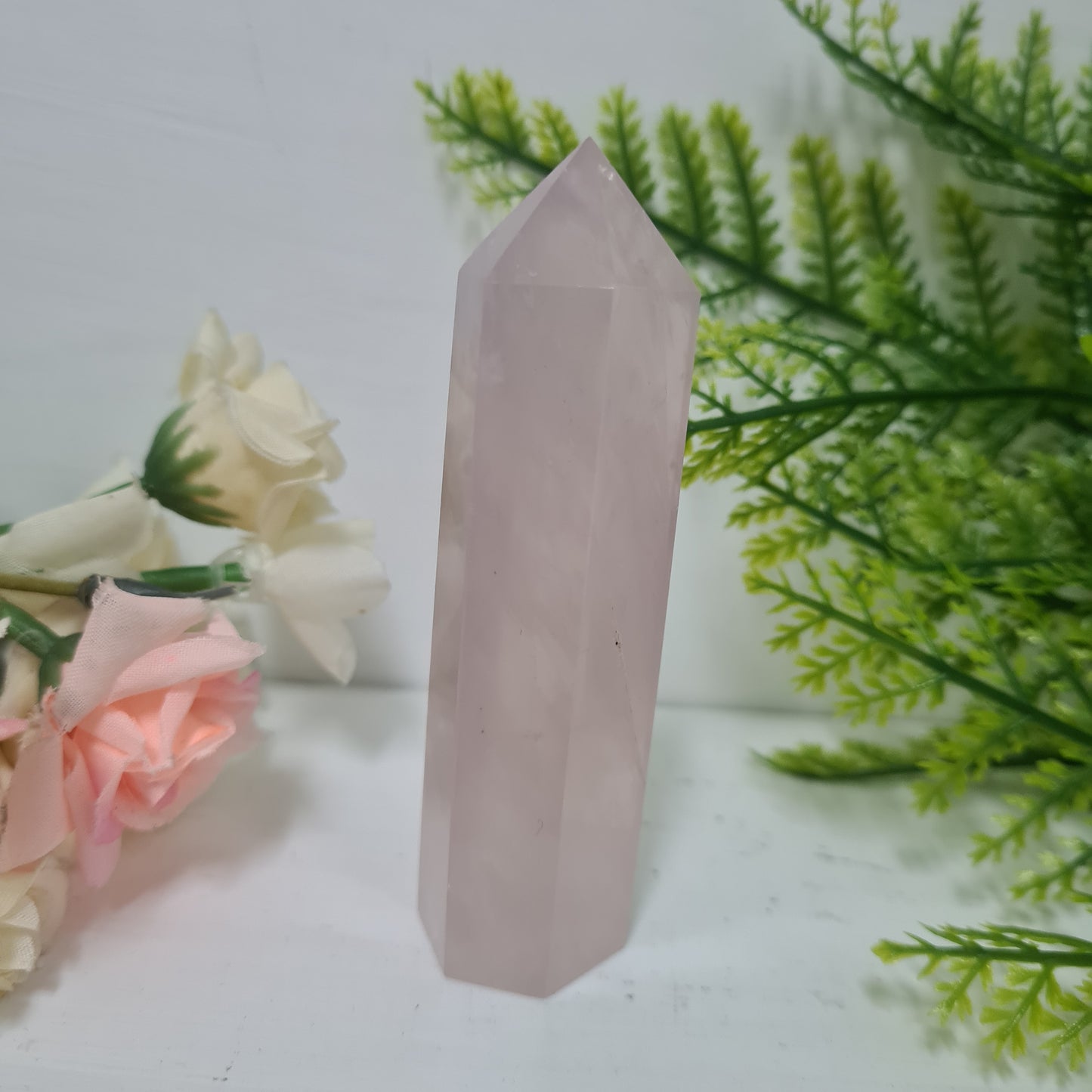 Rose Quartz Gemstone Point