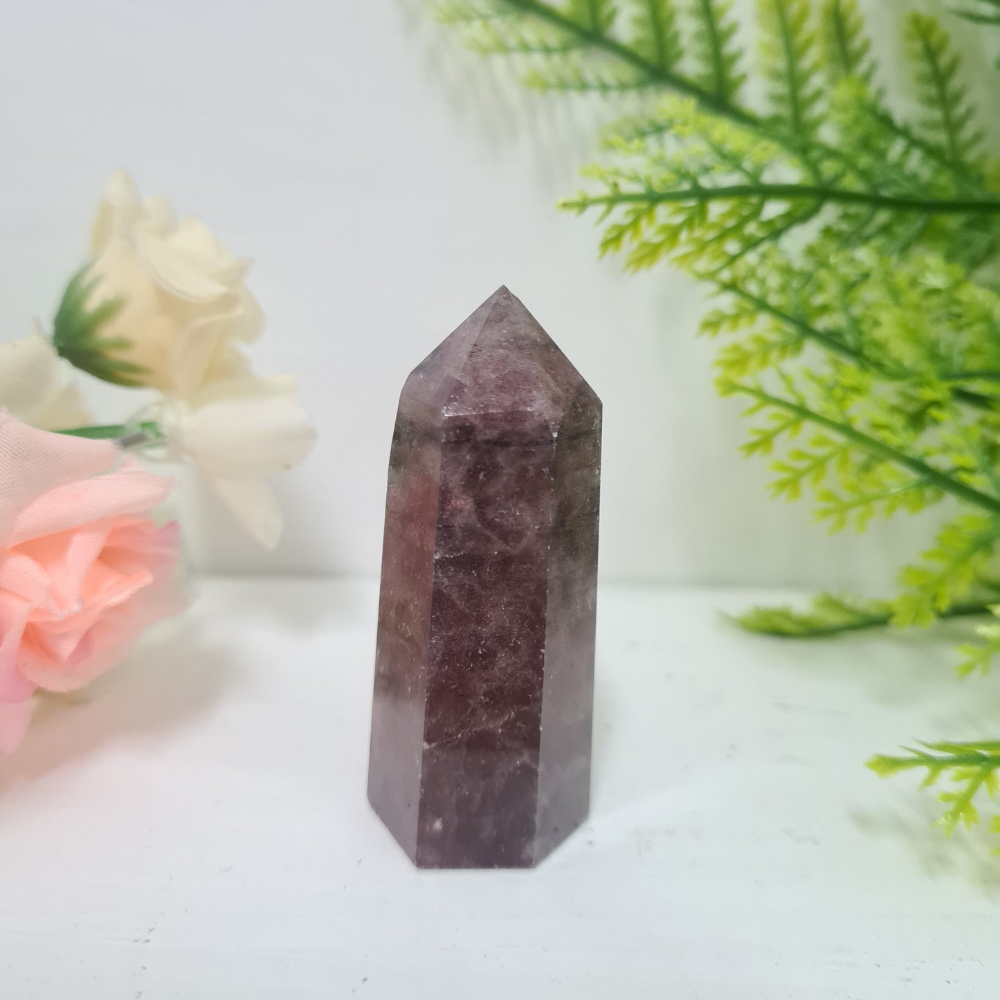 Strawberry Quartz Gemstone Point