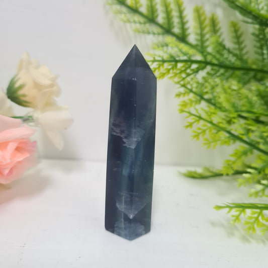 Rainbow Fluorite Point