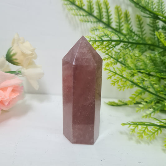 Strawberry Quartz Gemstone Point