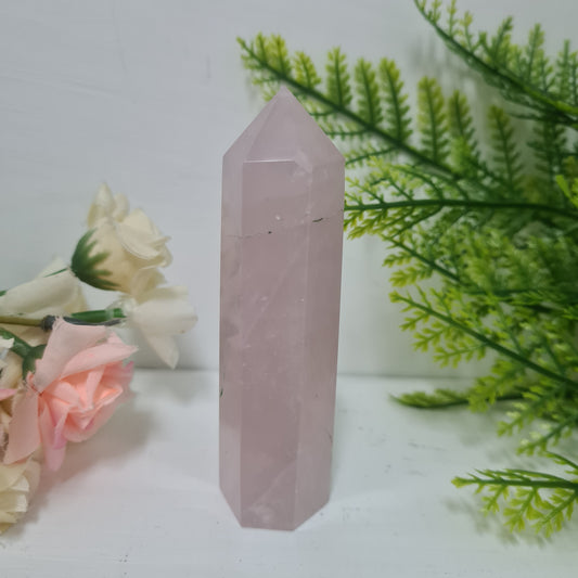 Rose Quartz Gemstone Point