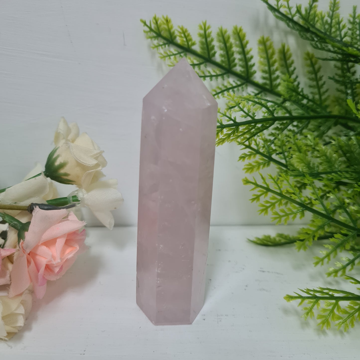 Rose Quartz Gemstone Point