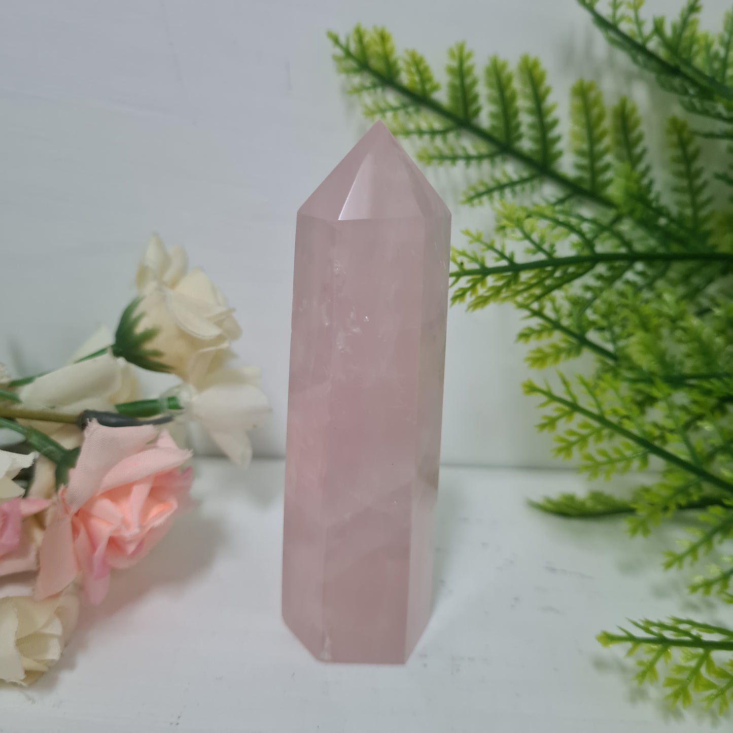 Rose Quartz Gemstone Point