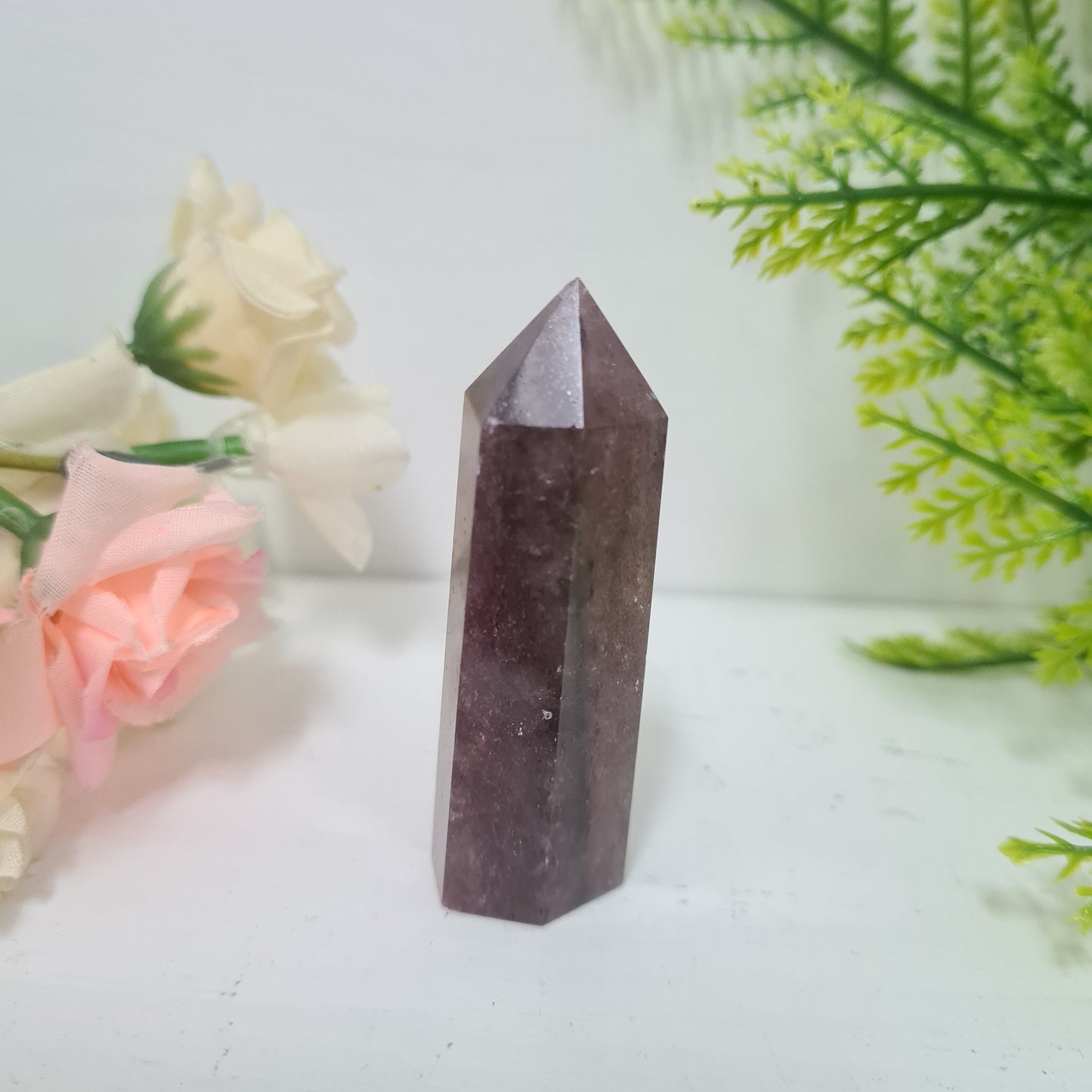 Strawberry Quartz Gemstone Point