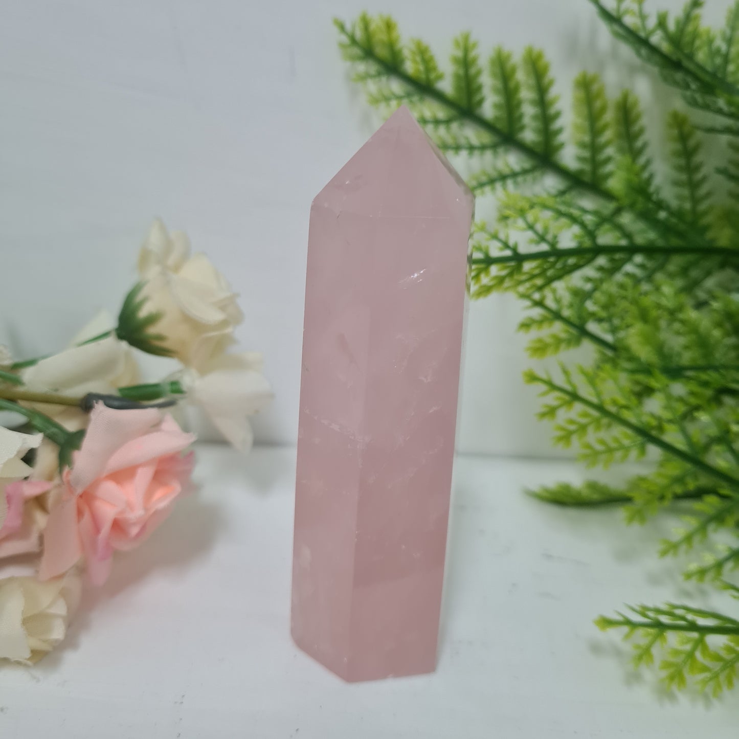 Rose Quartz Gemstone Point