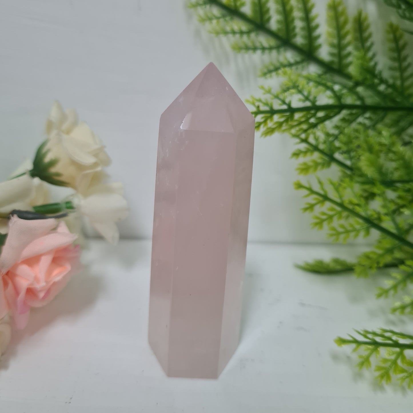 Rose Quartz Gemstone Point