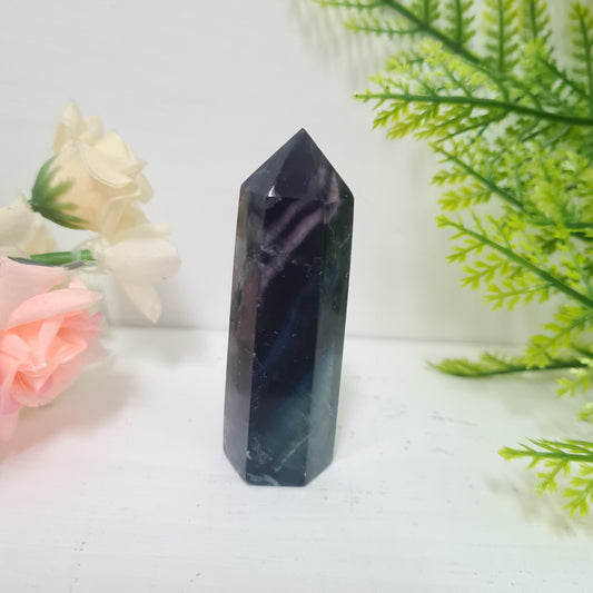 Rainbow Fluorite Point