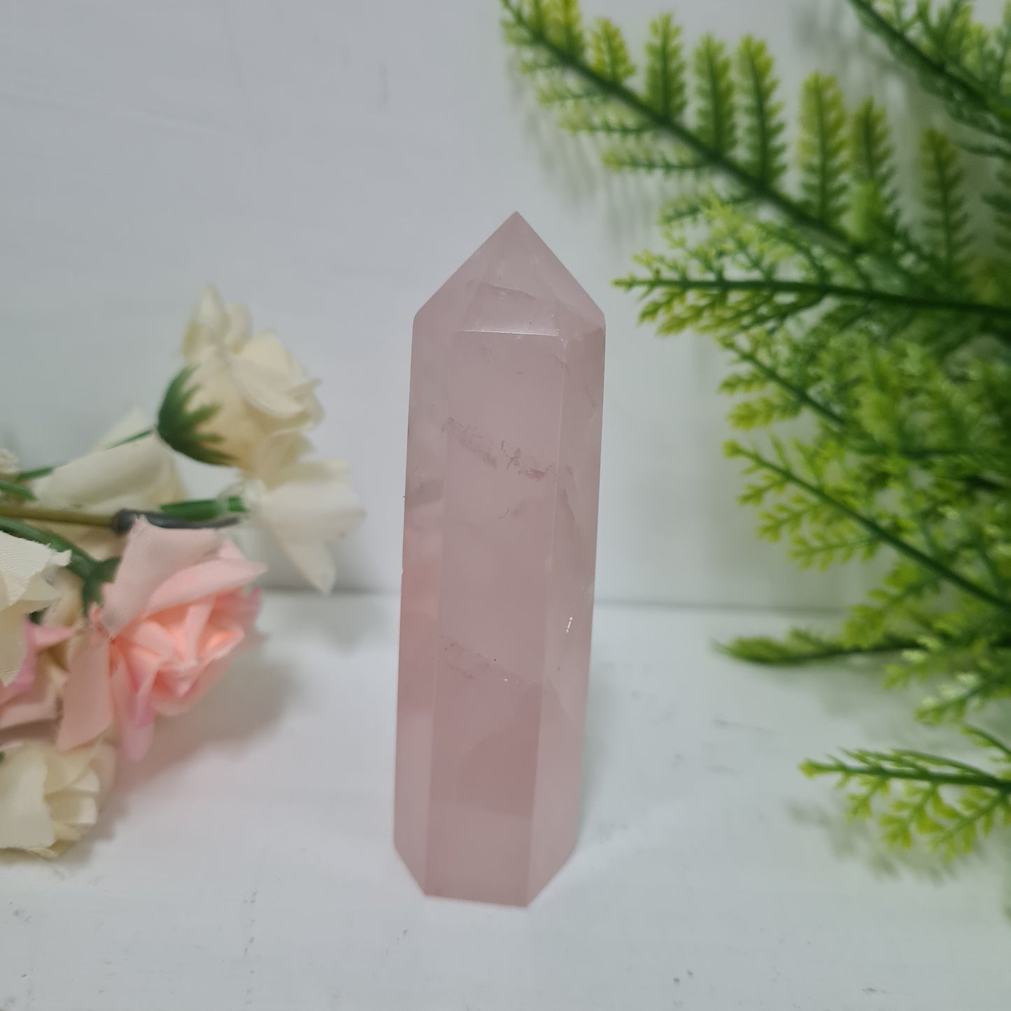 Rose Quartz Gemstone Point