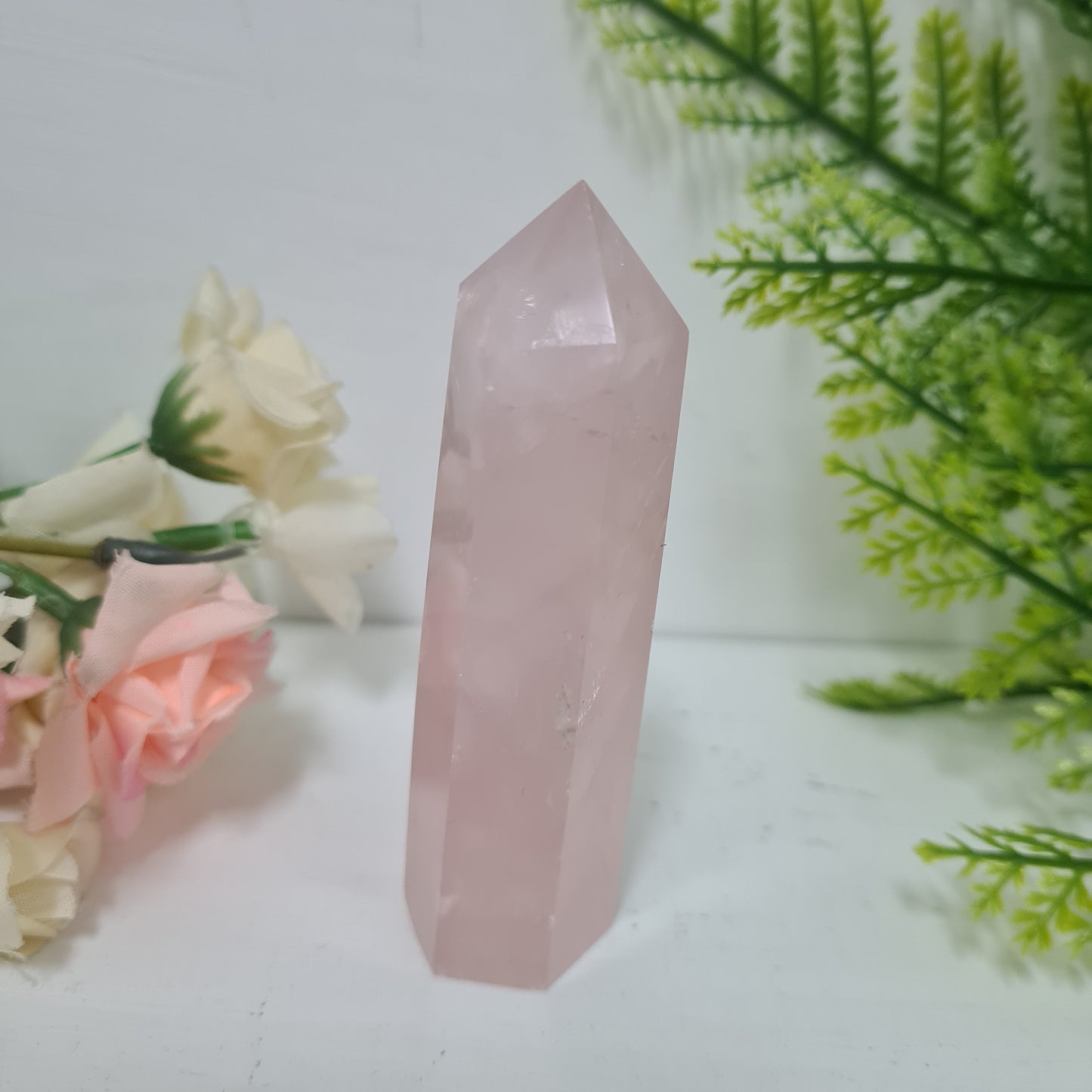 Rose Quartz Gemstone Point