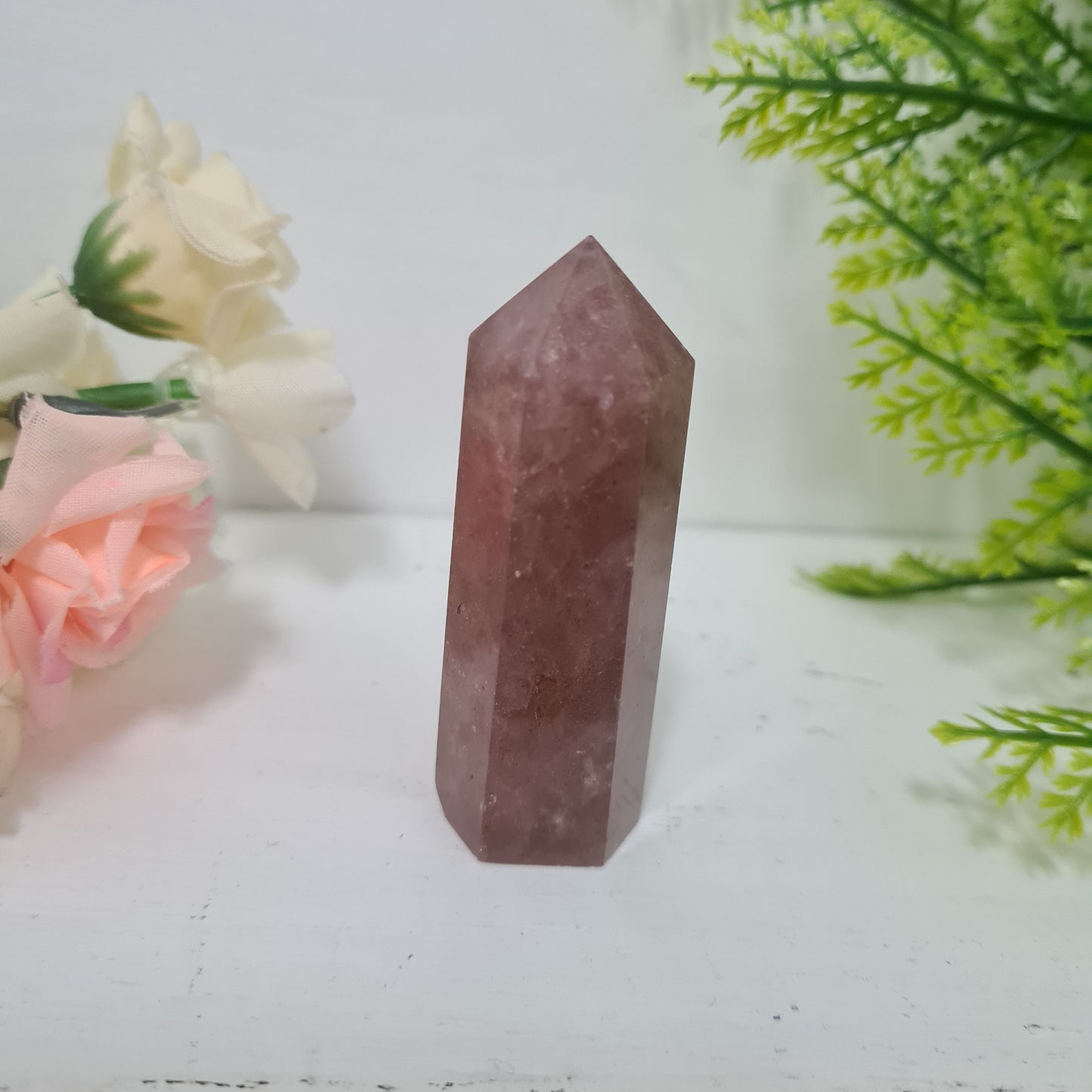 Strawberry Quartz Gemstone Point