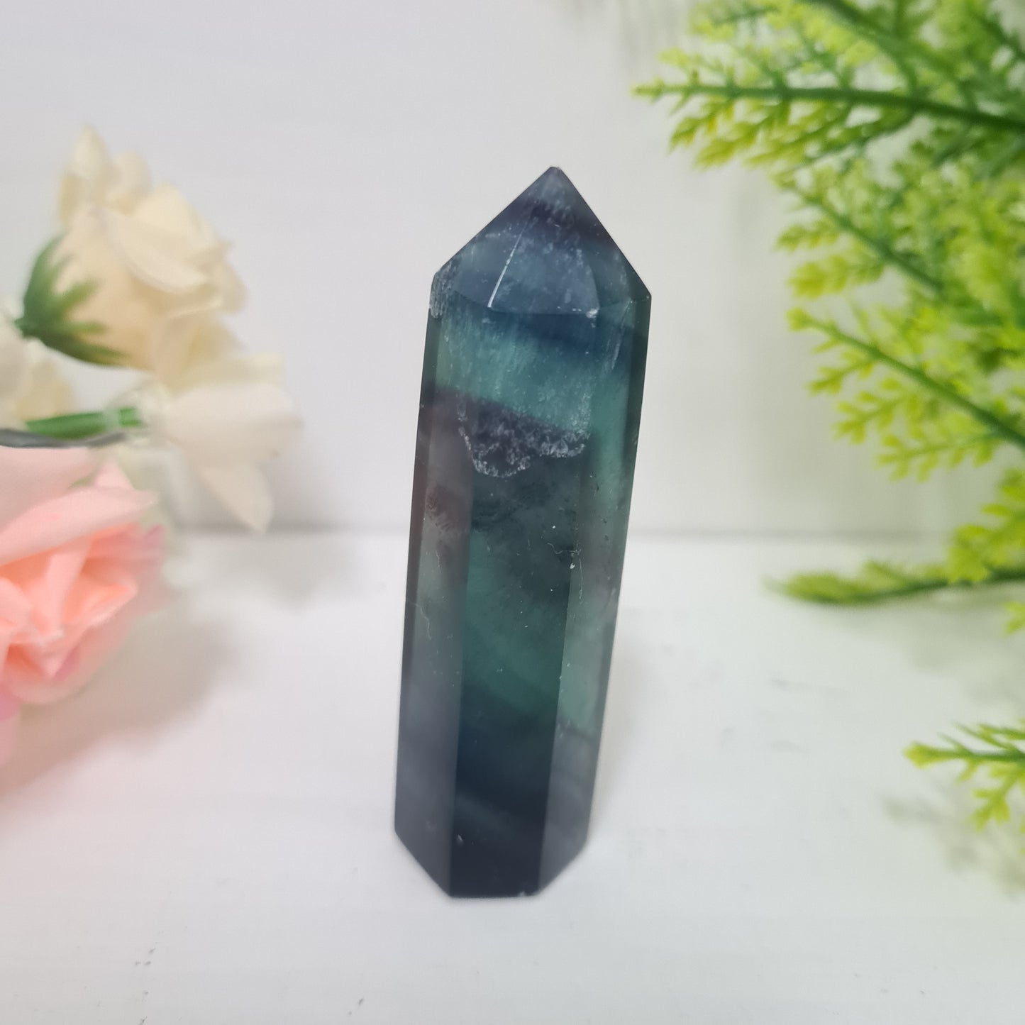 Rainbow Fluorite Point