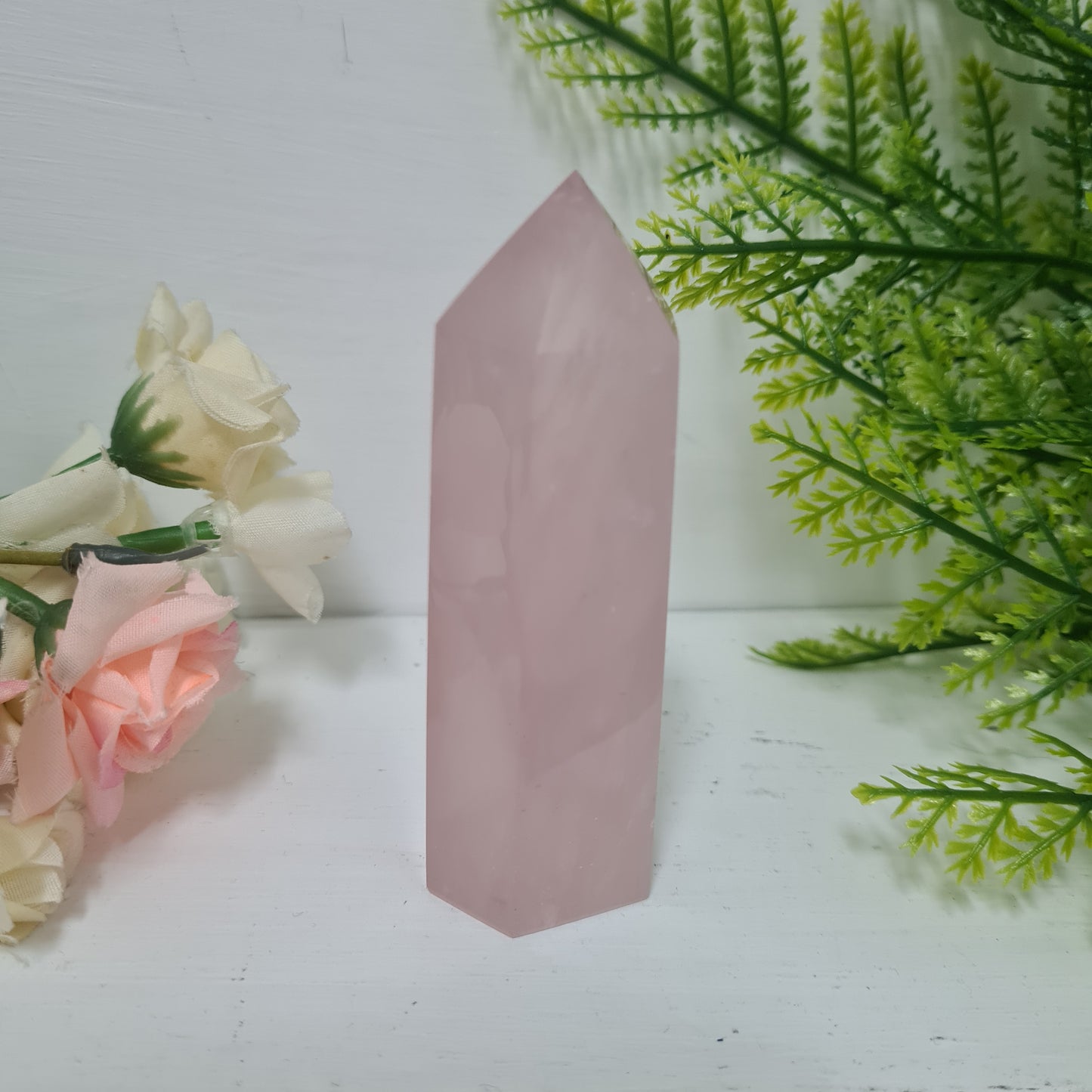 Rose Quartz Gemstone Point