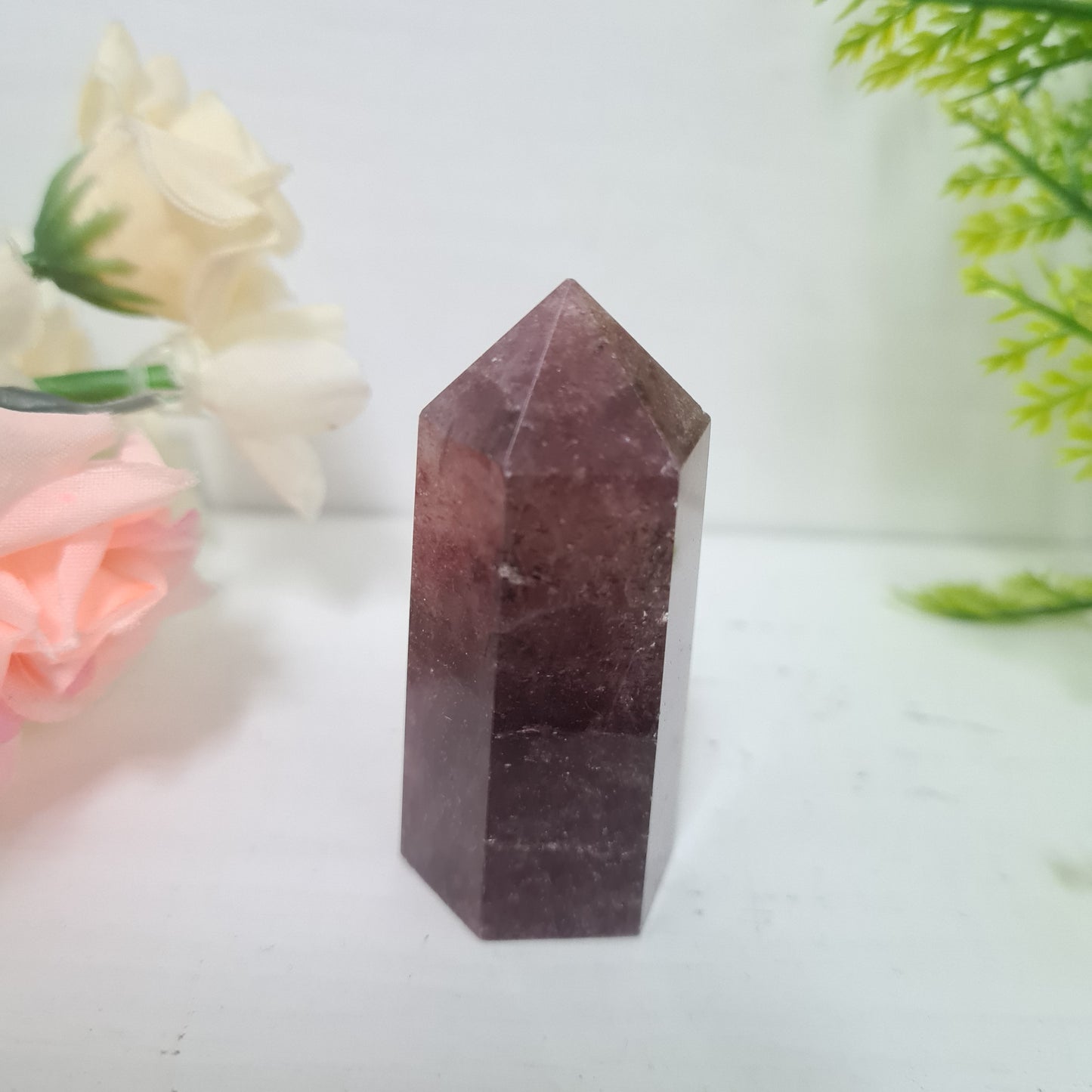 Strawberry Quartz Gemstone Point