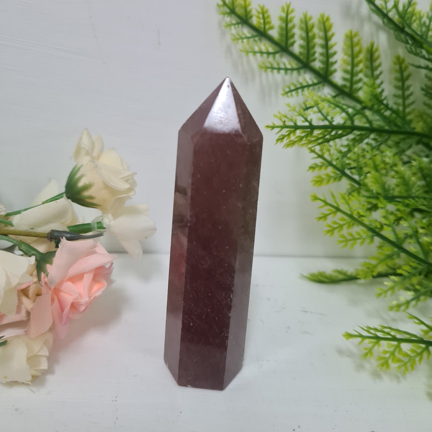 Strawberry Quartz Gemstone Point