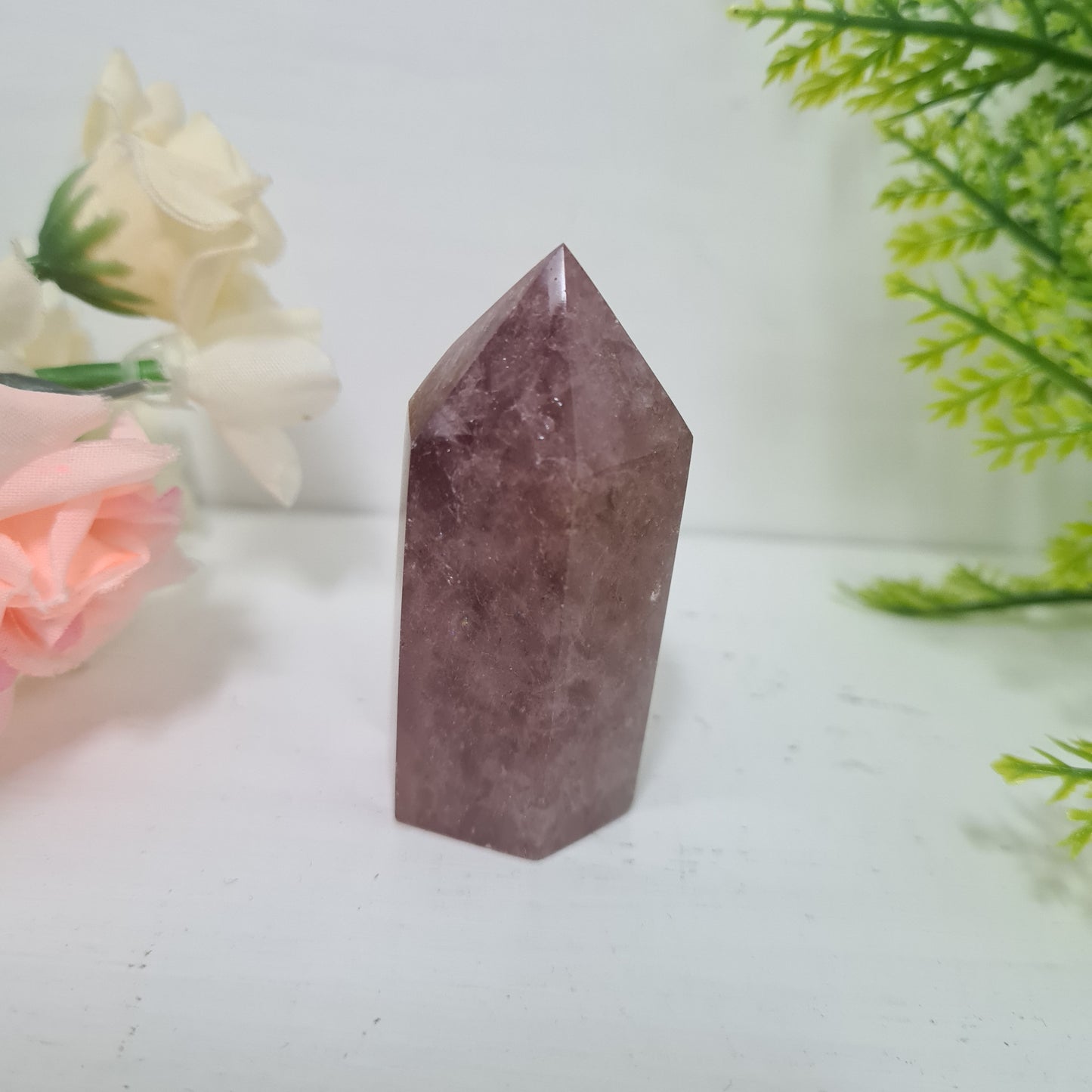 Strawberry Quartz Gemstone Point