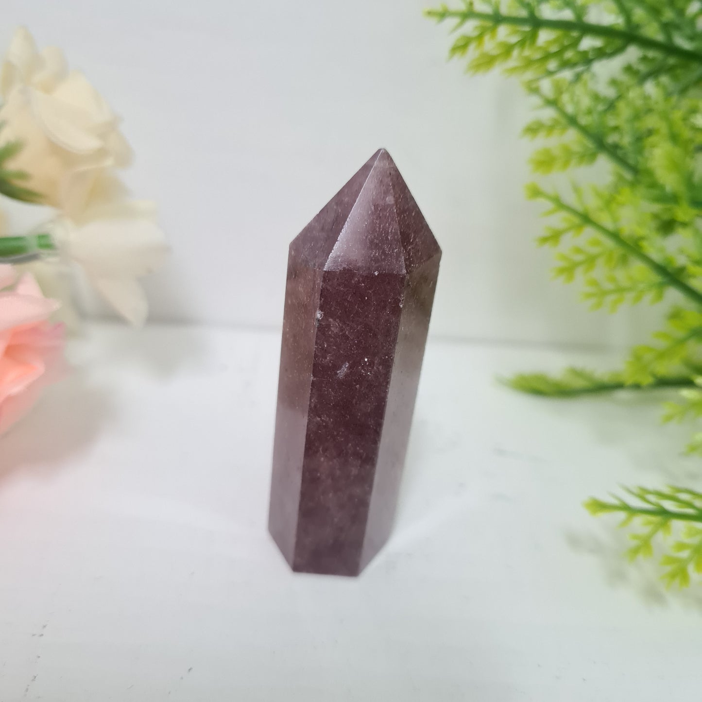 Strawberry Quartz Gemstone Point