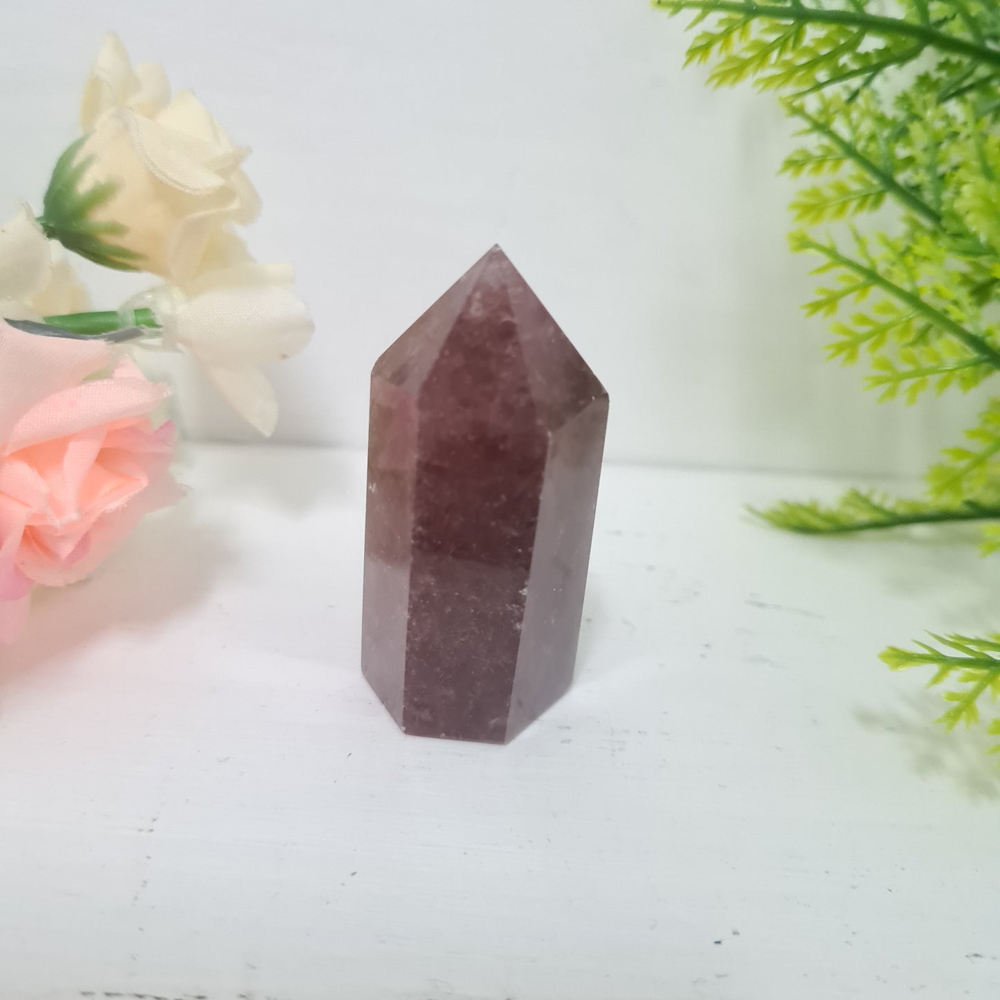 Strawberry Quartz Gemstone Point