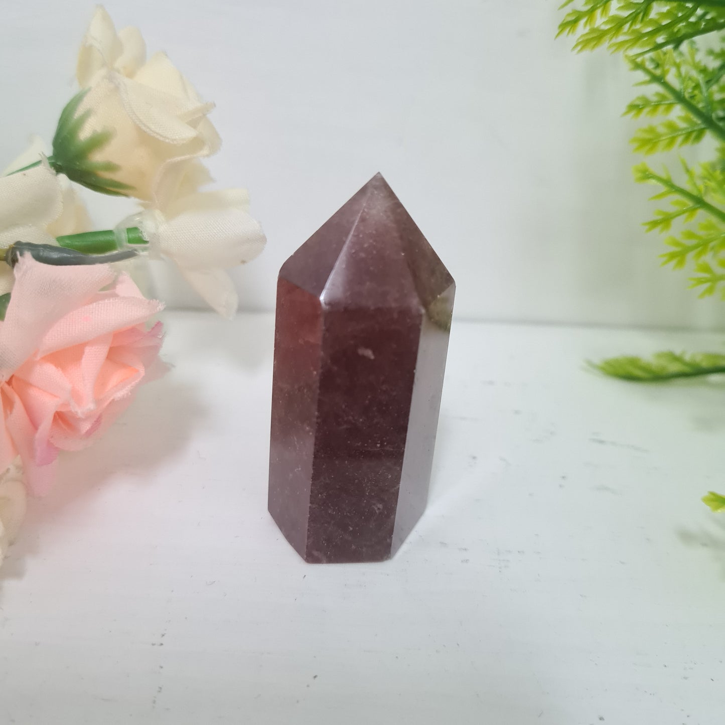 Strawberry Quartz Gemstone Point