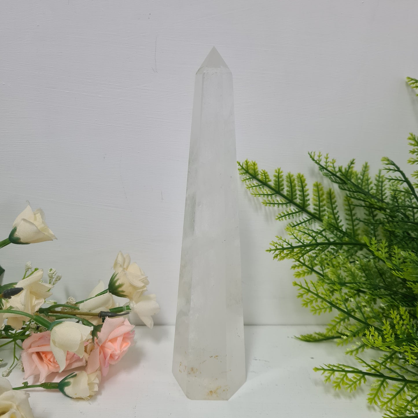 XL Clear Quartz Obelisk Tower