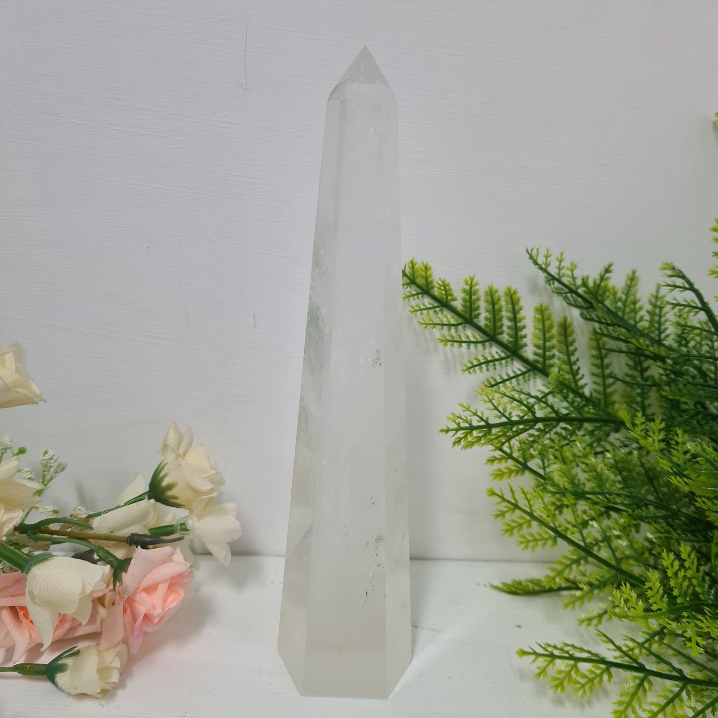 XL Clear Quartz Obelisk Tower