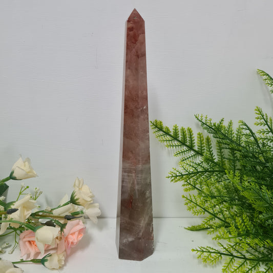 XL Fire Quartz Obelisk Tower