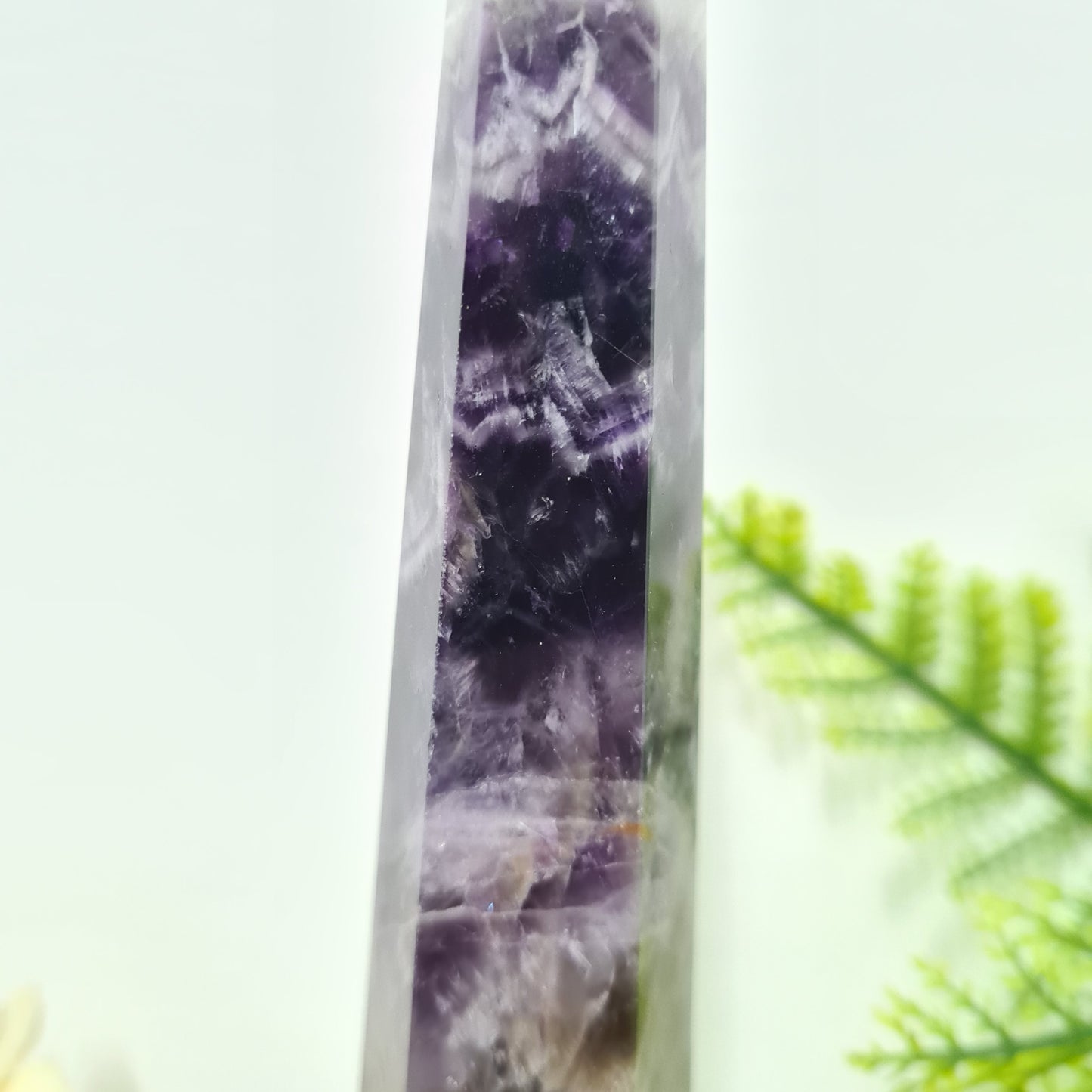 XL Chevron Amethyst Obelisk Tower