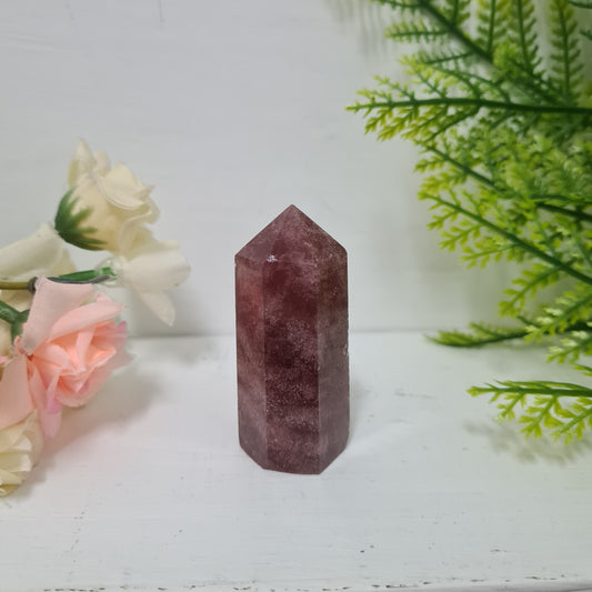 Strawberry Quartz Gemstone Point