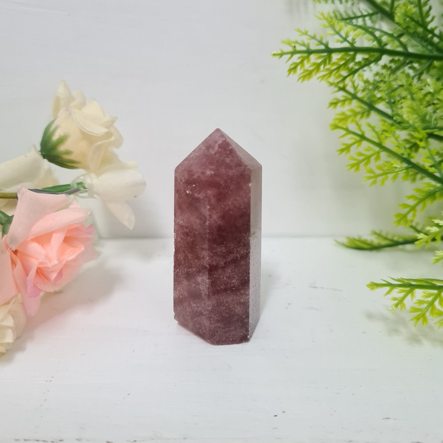 Strawberry Quartz Gemstone Point