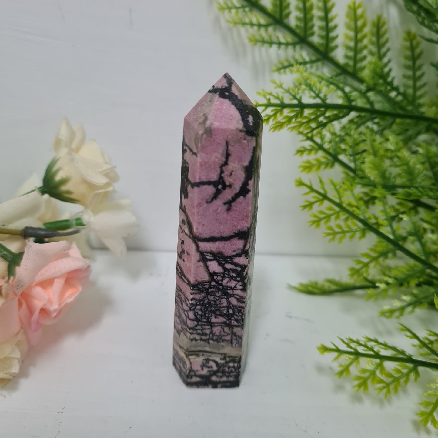 Rhodonite Gemstone Point